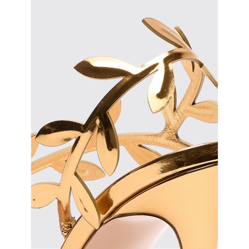 Gianvito Rossi Heeled Sandal Woman Gold - Picture 4 of 4